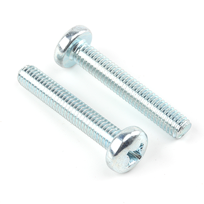 工業(yè)熊碳鋼4.8級(jí)藍(lán)白鋅十字槽盤(pán)頭螺釘GB818